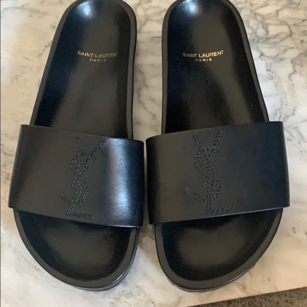 Ysl slides sandals